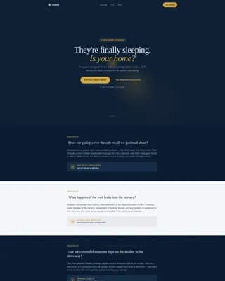 Assure — Parent Home Insurance Landing Page Template