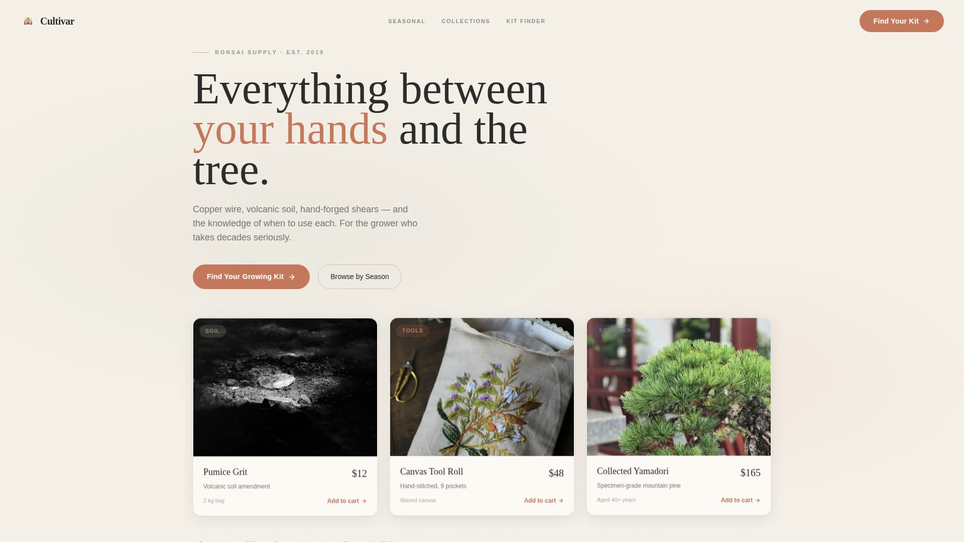 Hobby & Passion Supplies Pricing Website Template