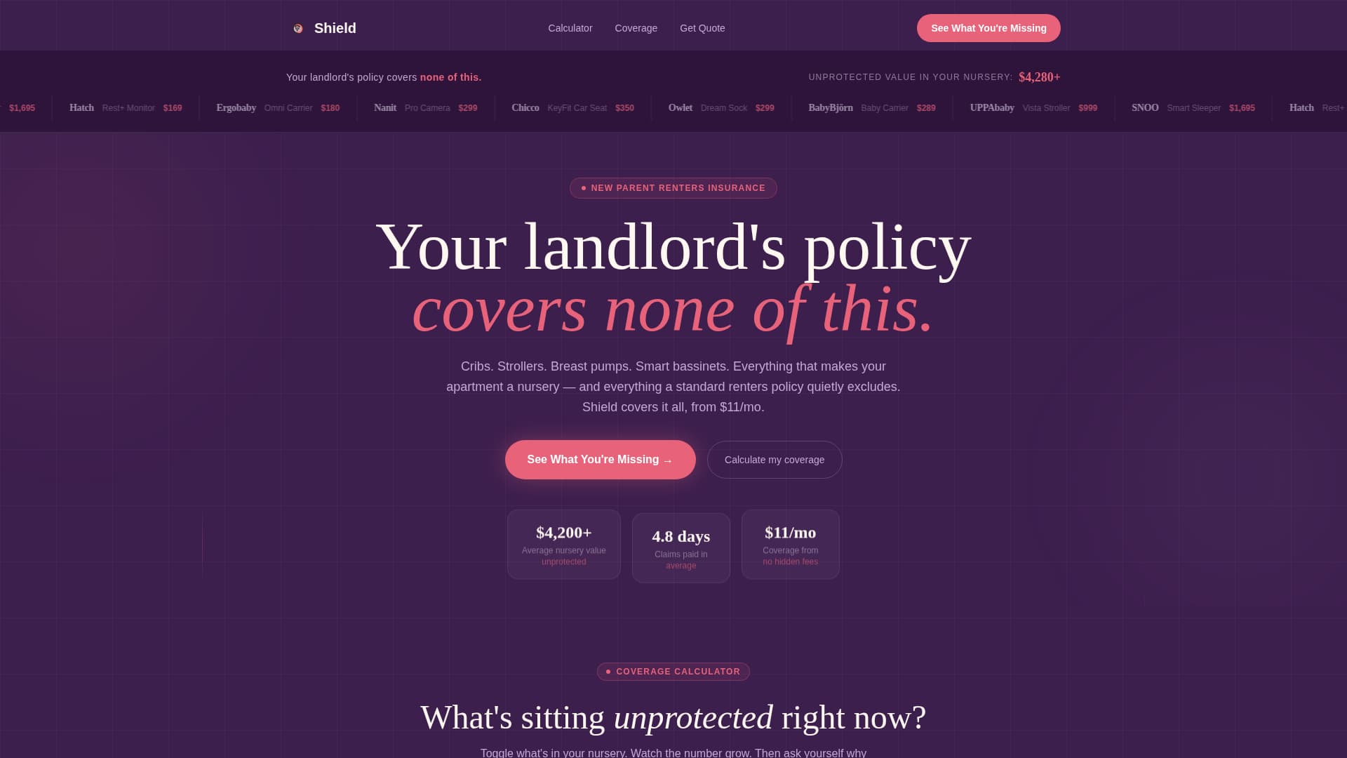 Shield - Trusted Renters Landing Page Template