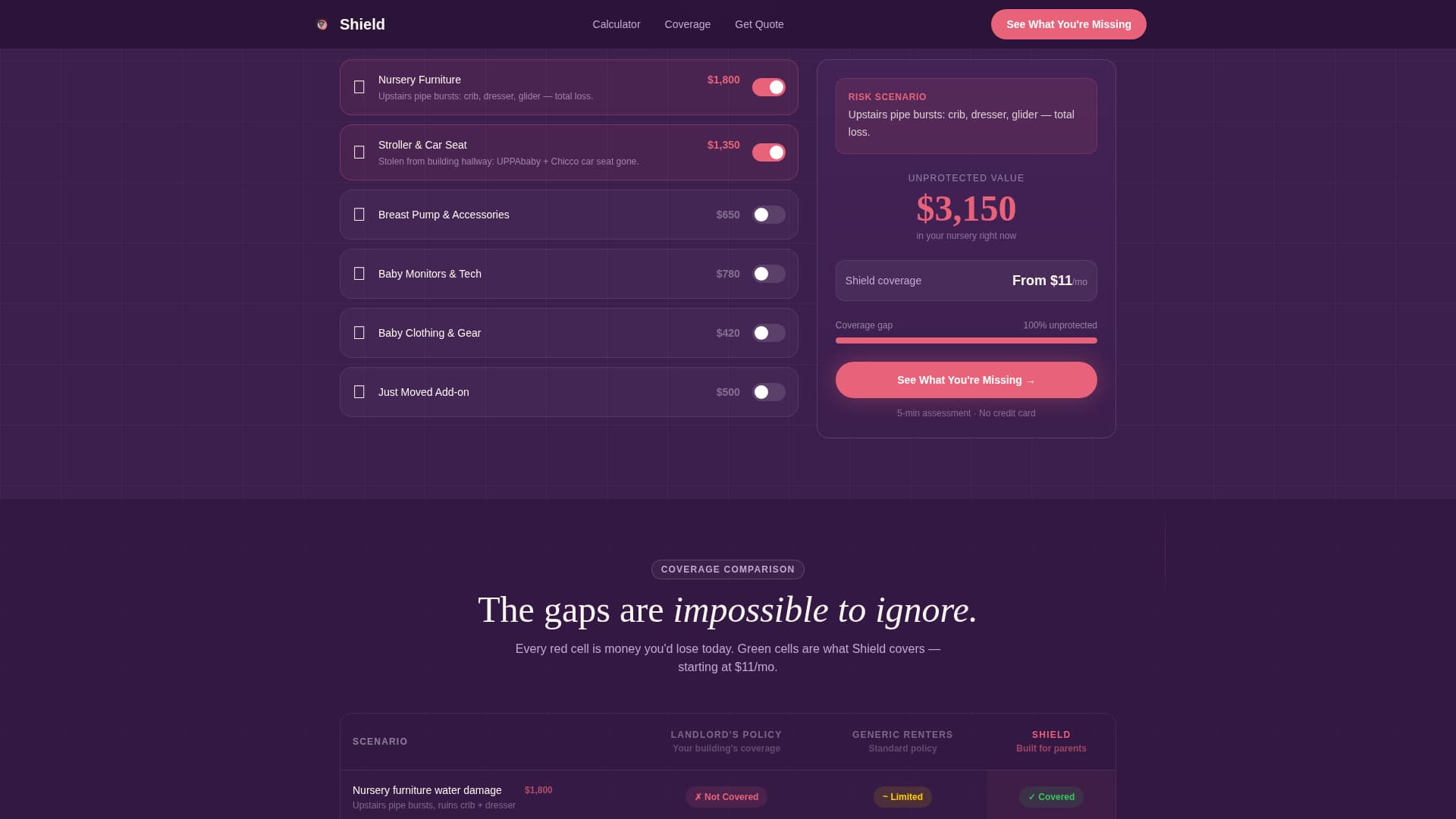 Shield - Trusted Renters Landing Page Template
