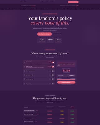 Shield - Trusted Renters Landing Page Template