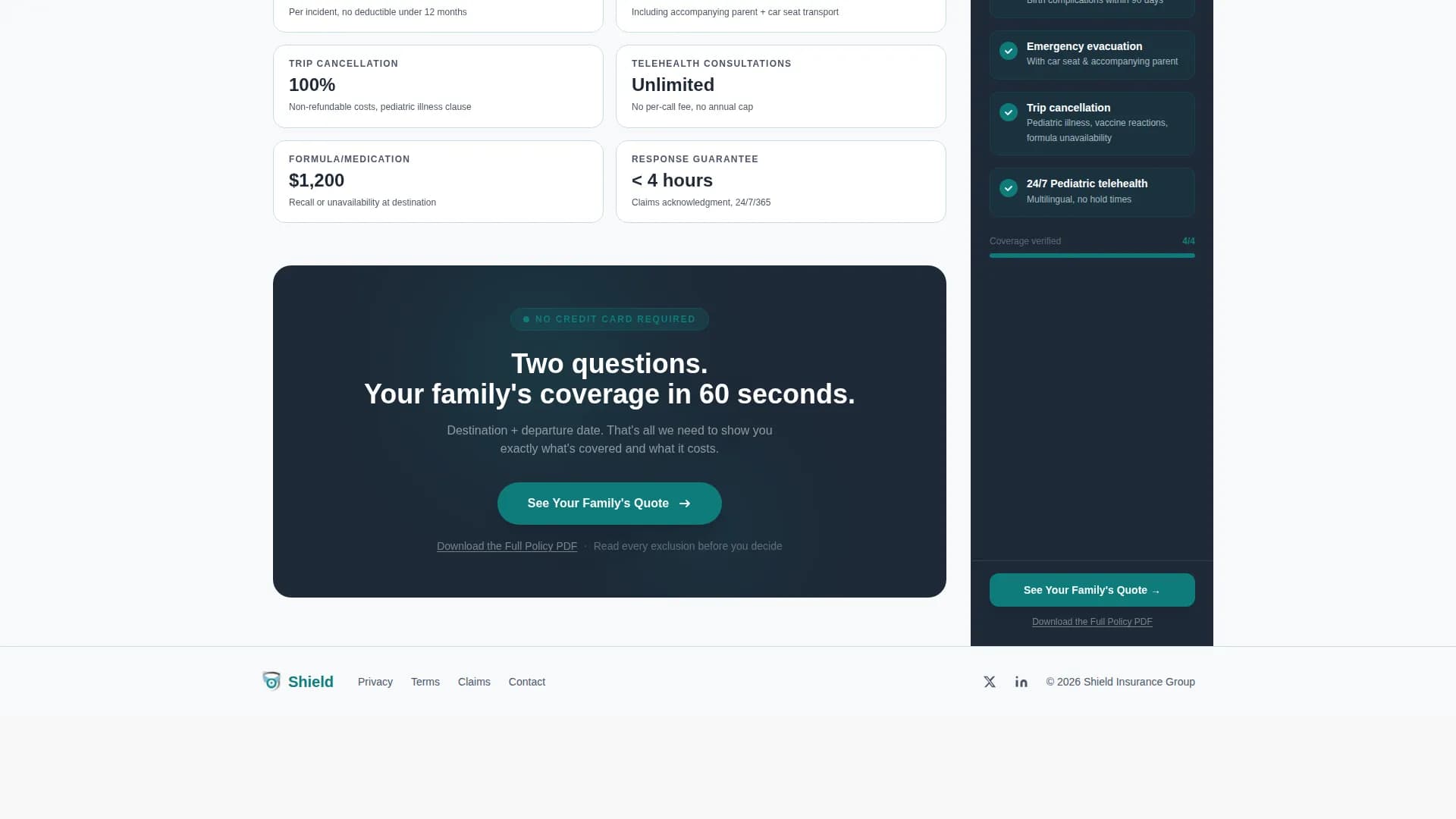 Voyage — Reliable Parent Travel Landing Page Template