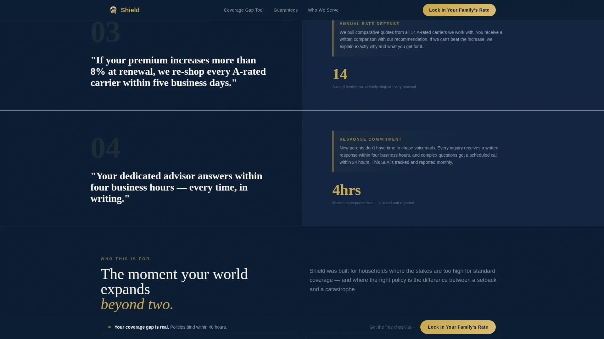 Protect — Trusted Newlywed Insurance Landing Page Template