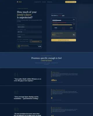 Protect — Trusted Newlywed Insurance Landing Page Template
