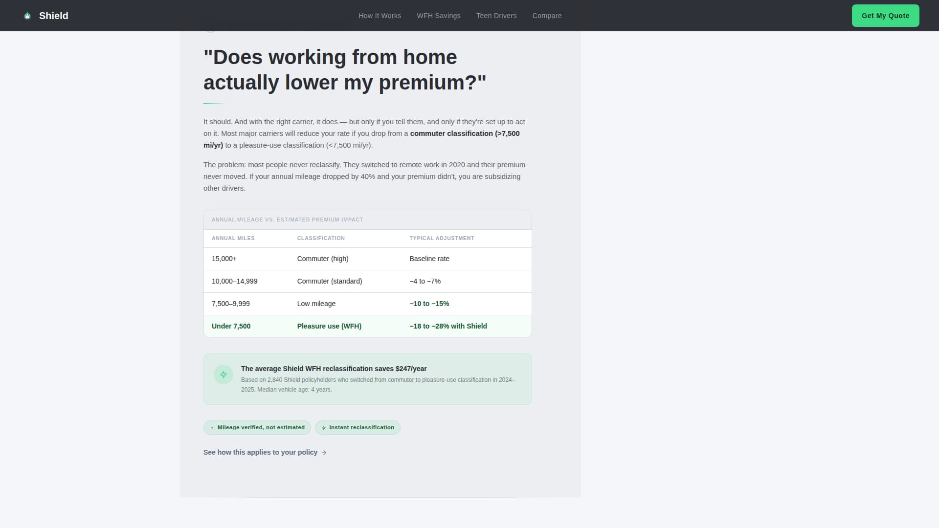 Mid-Career Insurance FAQ Website Template