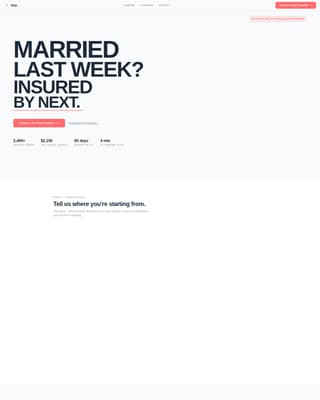 Vow - Smart Newlywed Landing Page Template