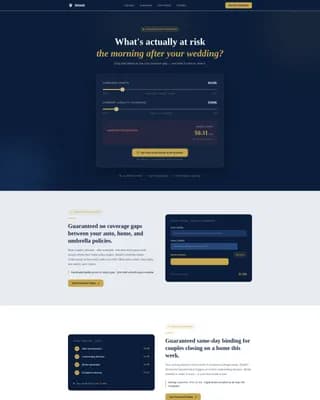 Fortify — Smart Newlywed Liability Landing Page Template