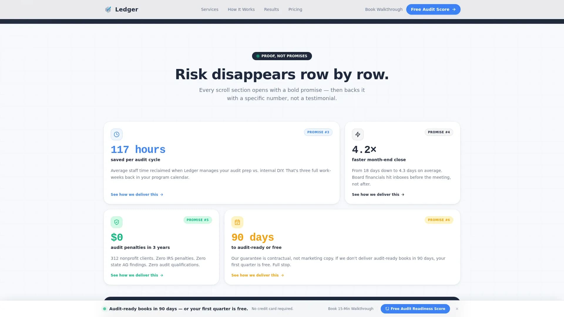 Nonprofit Accounting & Audit-Ready Books Website Template