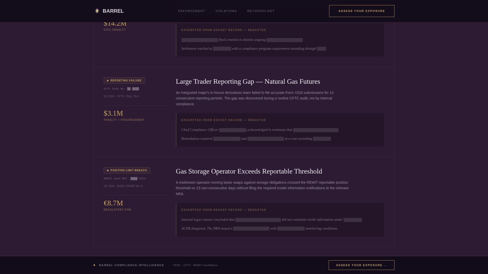 Barrel - Authoritative Energytrading Landing Page Template