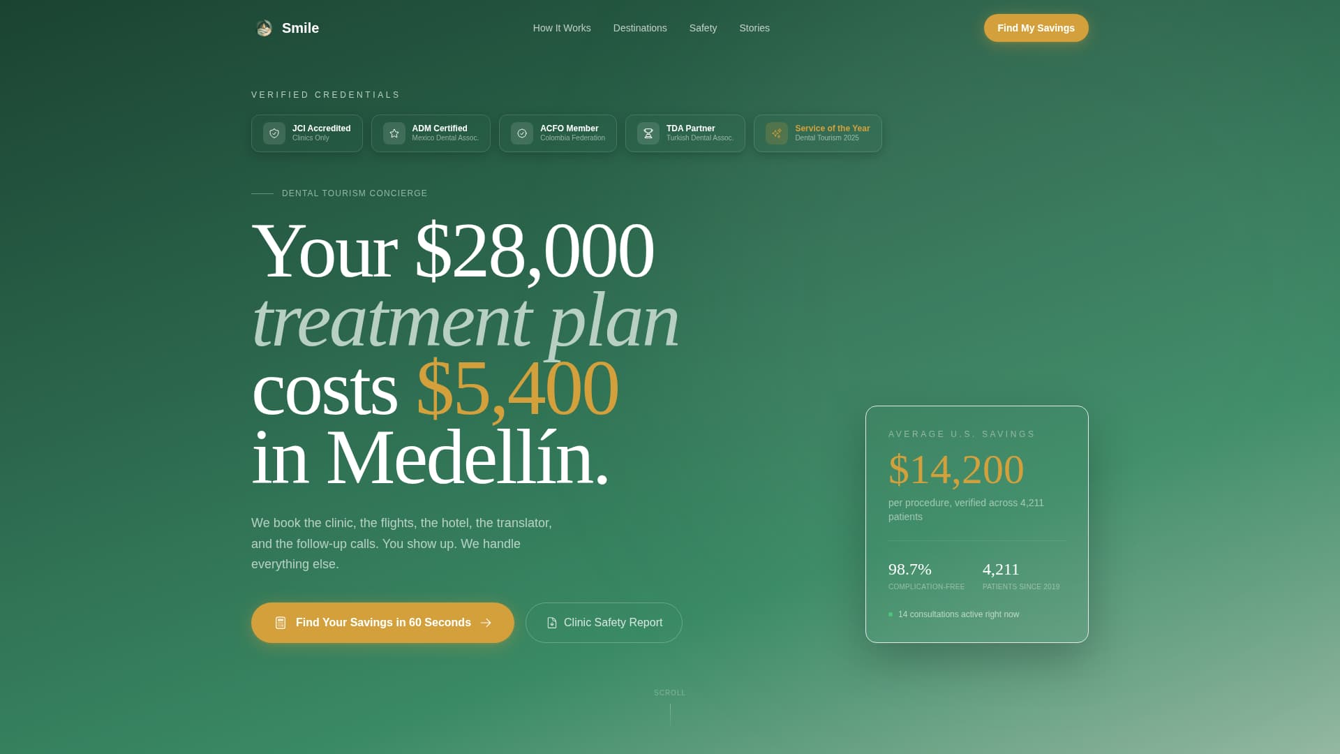 Medical Tourism & Concierge Booking Website Template