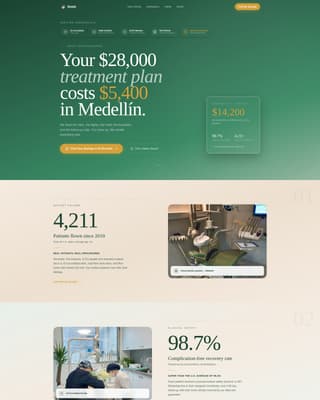 Medical Tourism & Concierge Booking Website Template