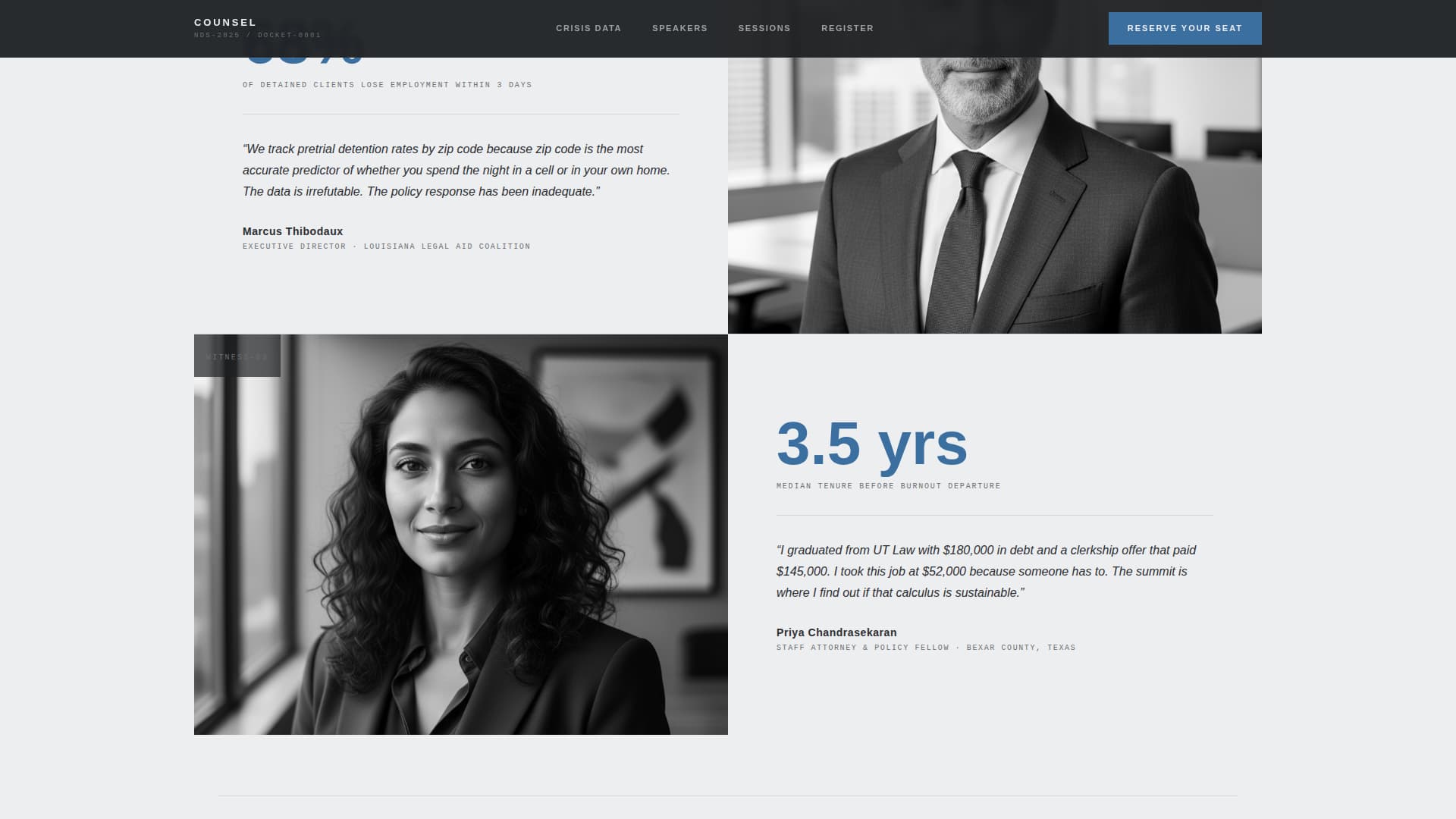 Court & Legal Privacy Policy Website Template