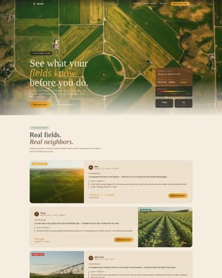 Agritech & Farm Tech Pricing Website Template
