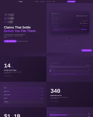Quickpay — Parametric Insurance Platform Landing Page Template