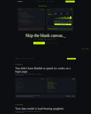 Scaffold - Powerful Bubble Landing Page Template