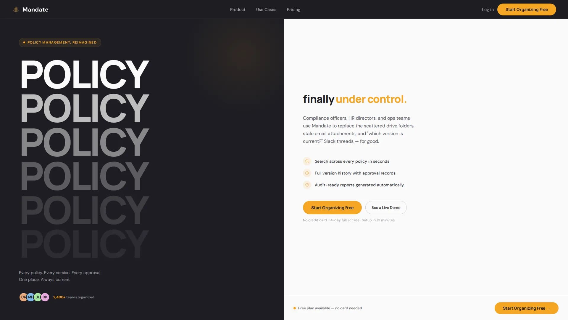 Accelerate — Agile Startup Policies Landing Page Template