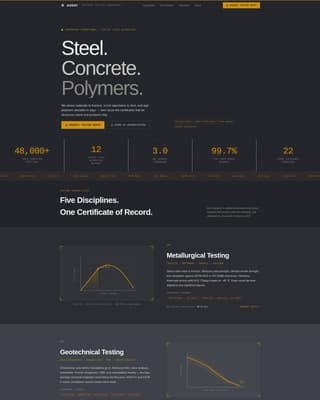 Assay - Precision Testing Landing Page Template