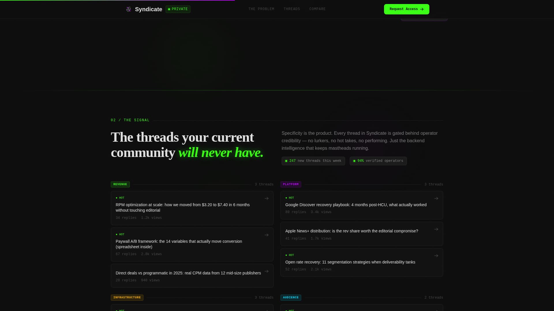 Syndicate - Powerful Mediapublishing Landing Page Template