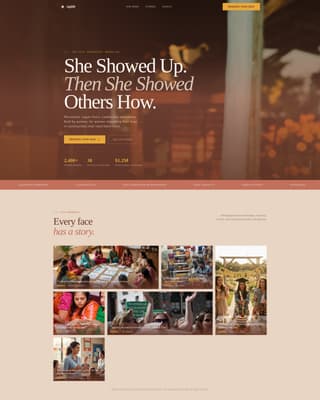 Uplift - Empowering Womensempowerment Landing Page Template
