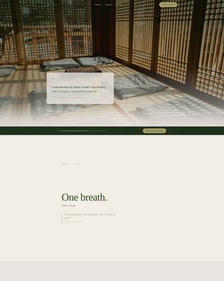 Meditation & Mindfulness Professional Website Template