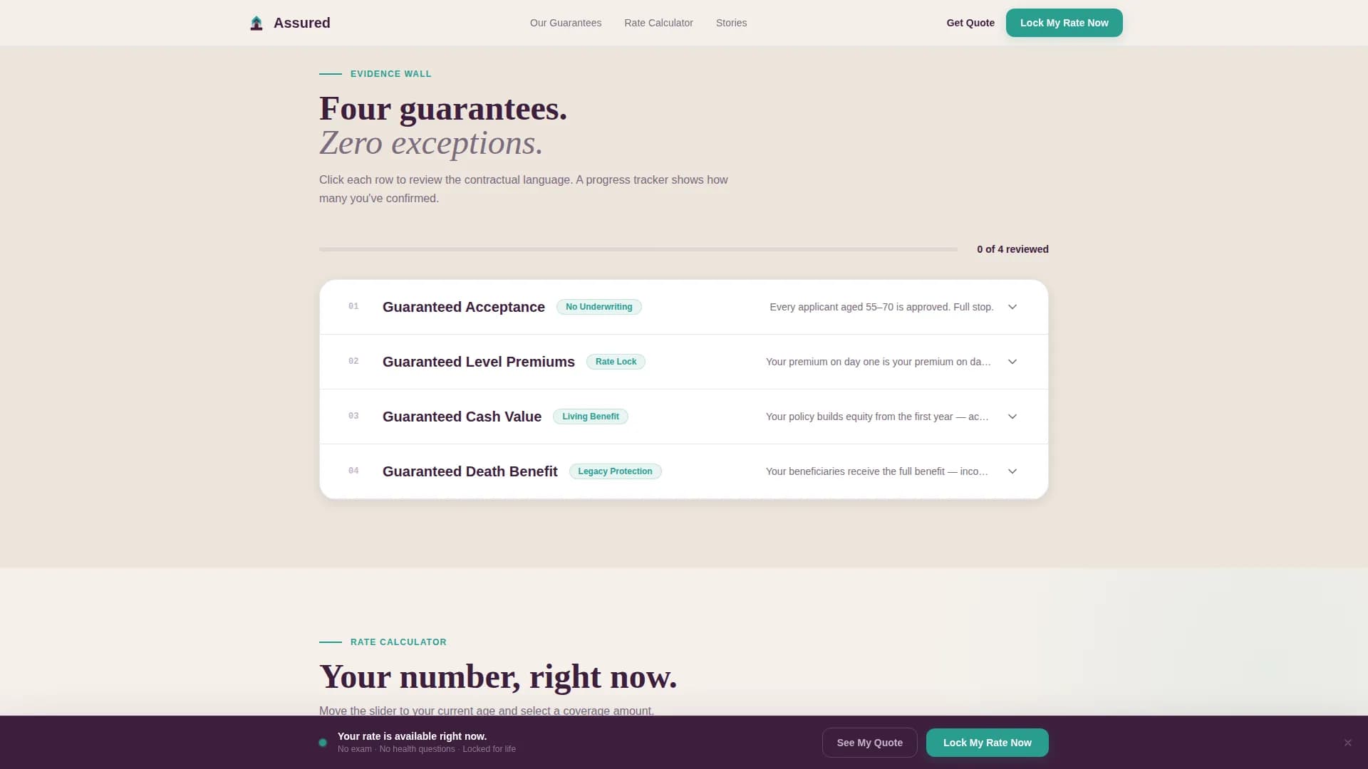 Affirm — Accessible Retiree Life Landing Page Template