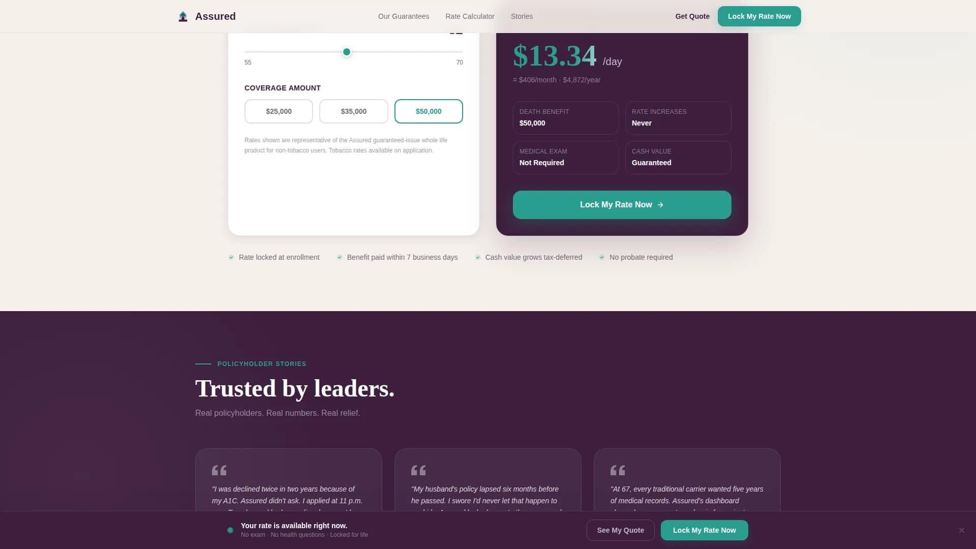 Affirm — Accessible Retiree Life Landing Page Template