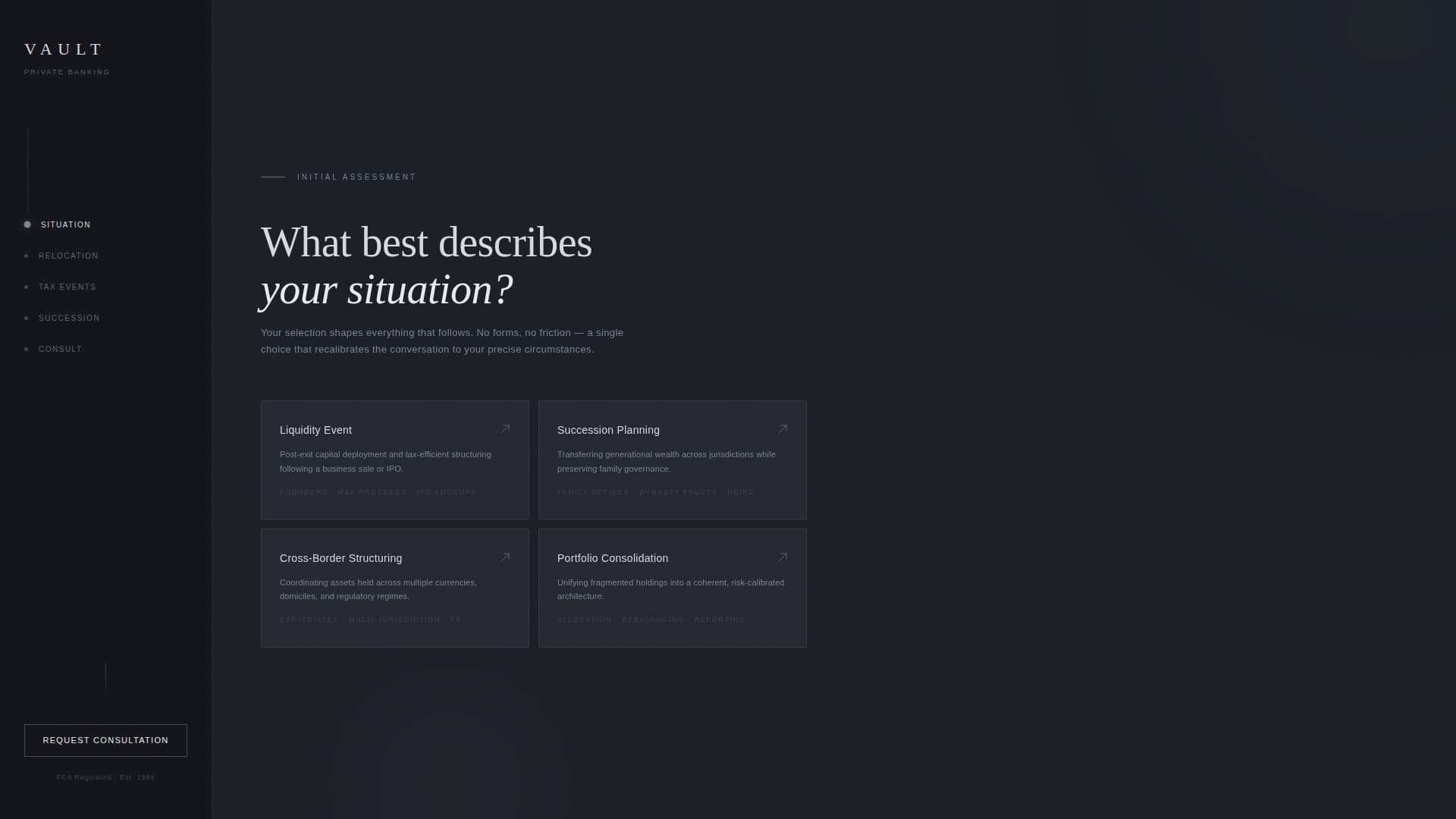 Vault - Confidential Privatebanking Landing Page Template