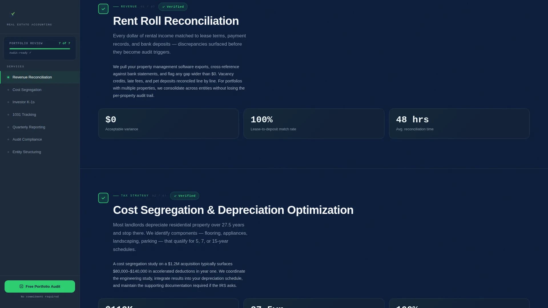 Balance — Transparent Property Accounting Landing Page Template