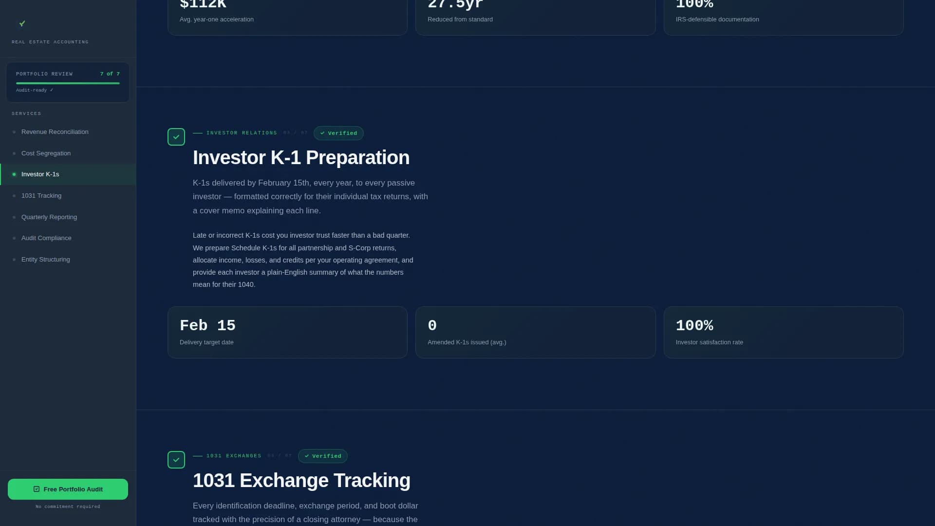 Balance — Transparent Property Accounting Landing Page Template