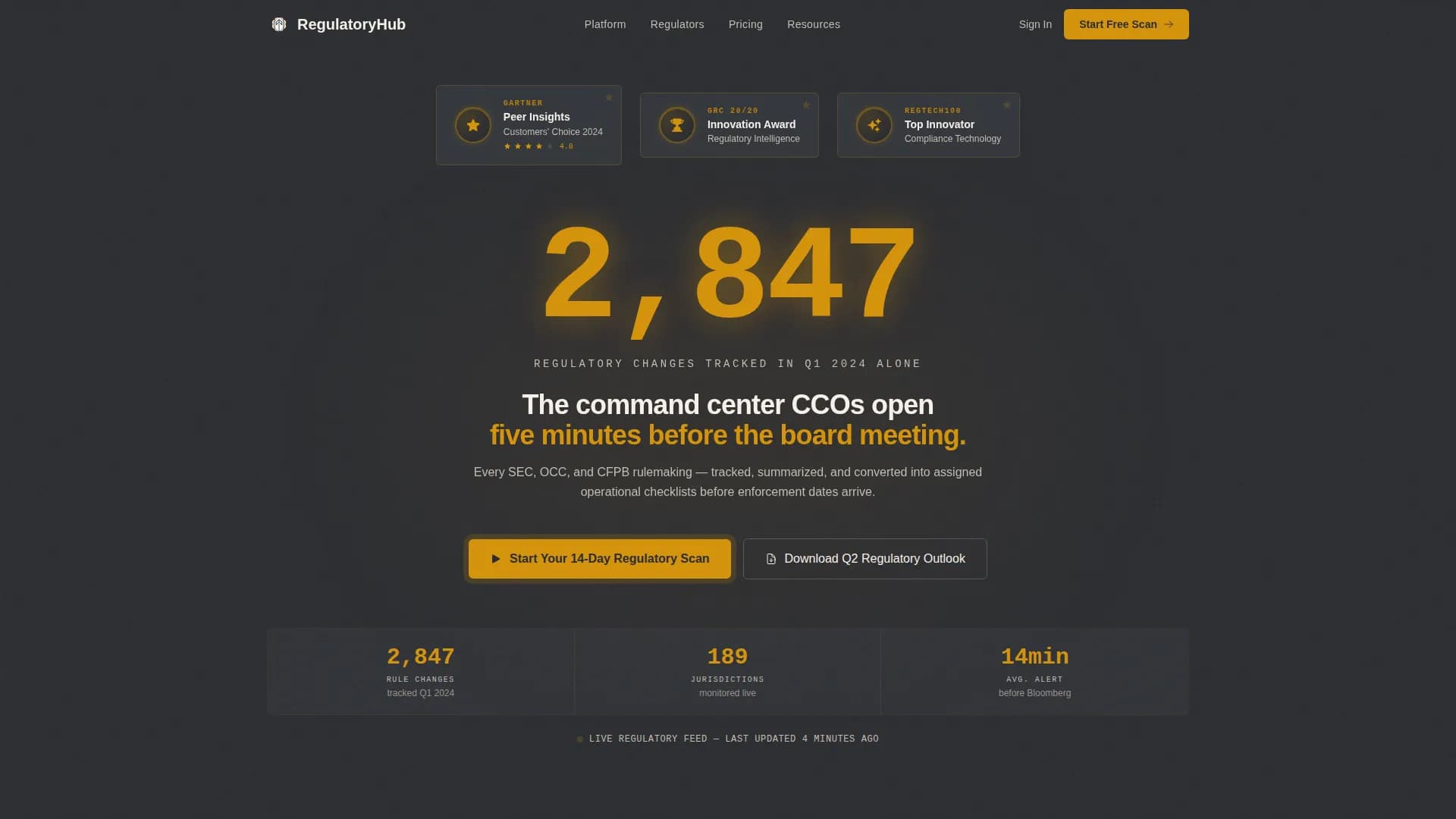 Govern — Expert Compliance Evolution Landing Page Template