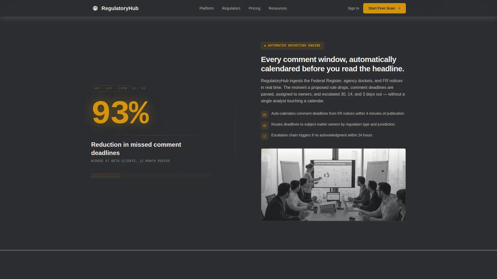 Govern — Expert Compliance Evolution Landing Page Template