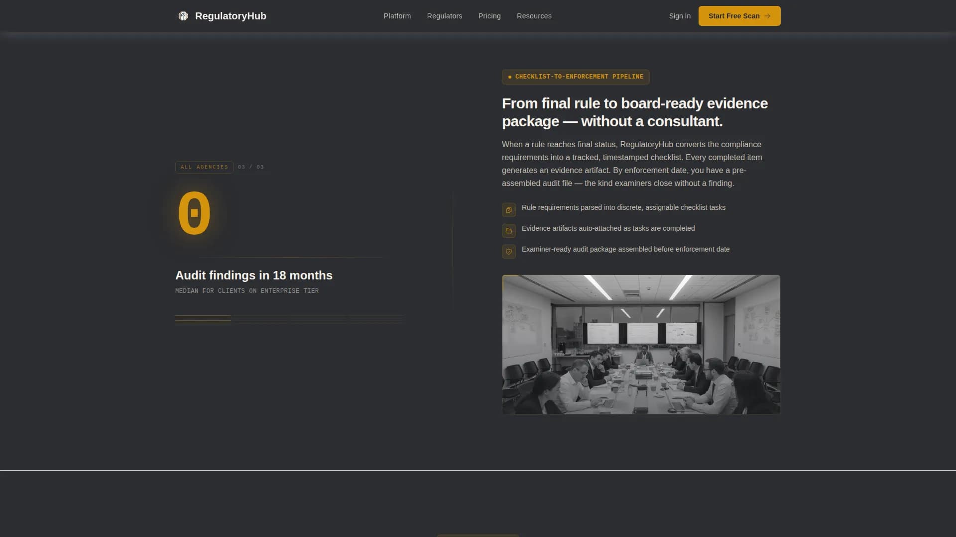 Govern — Expert Compliance Evolution Landing Page Template