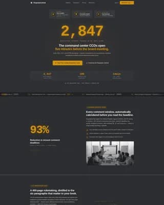 Govern — Expert Compliance Evolution Landing Page Template