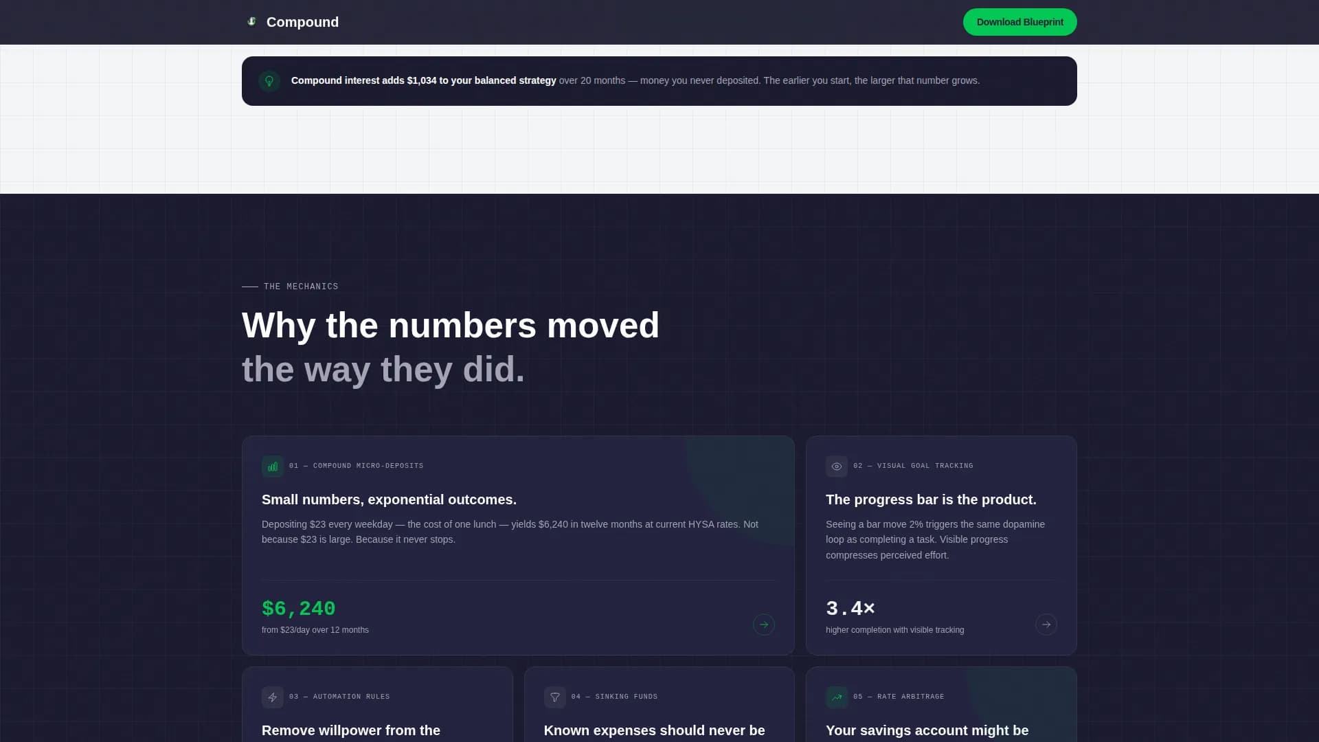 Accrue — Savings Tracker Goal Landing Page Template