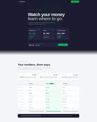 Accrue — Savings Tracker Goal Landing Page Template