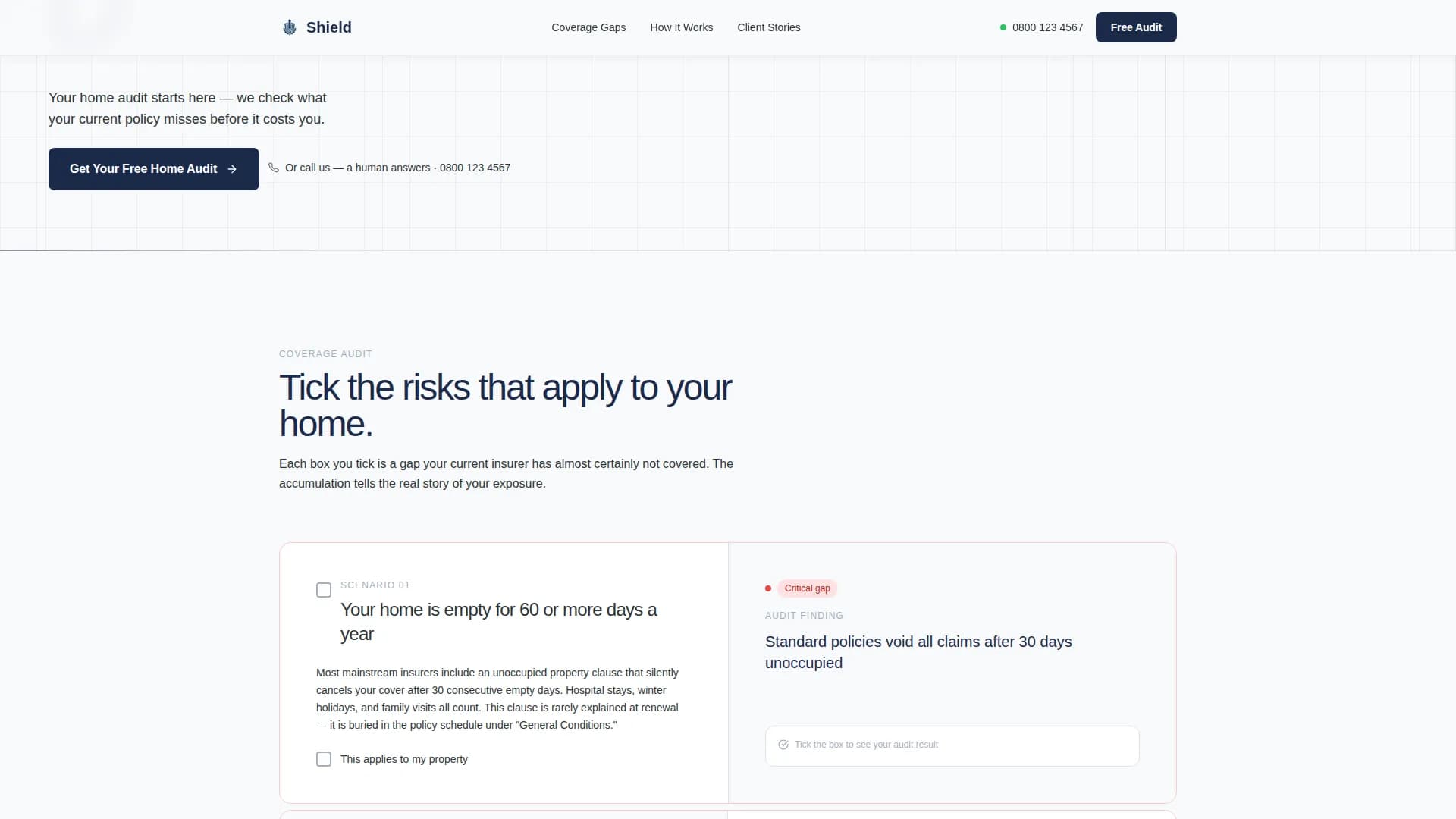 Shield — Trusted Senior Home Insurance Landing Page Template