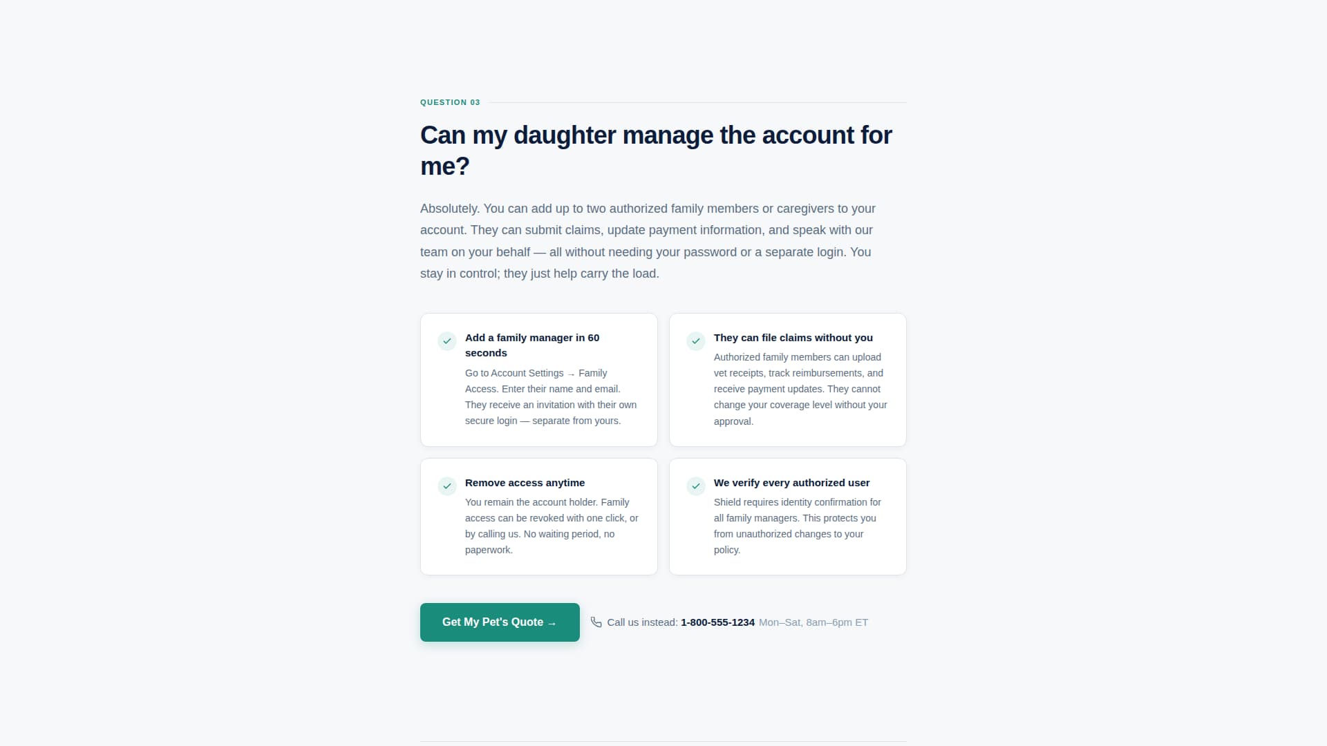 Shield - Trusted Seniorpet Landing Page Template