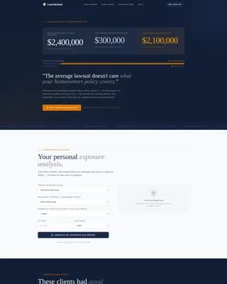 Canopy — Senior Liability Coverage Landing Page Template
