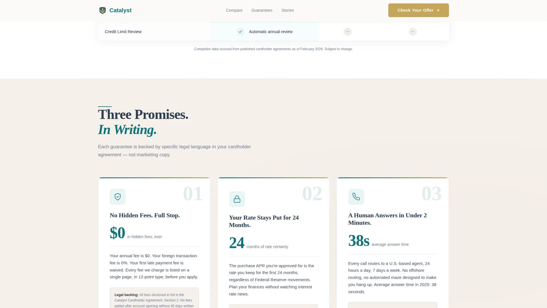 Elevate — Senior Credit Card Landing Page Template