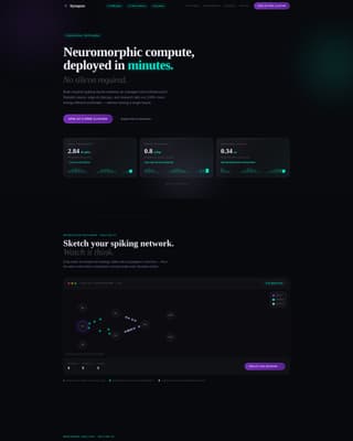 Neuromorphic Computing Technology Professional Website Template