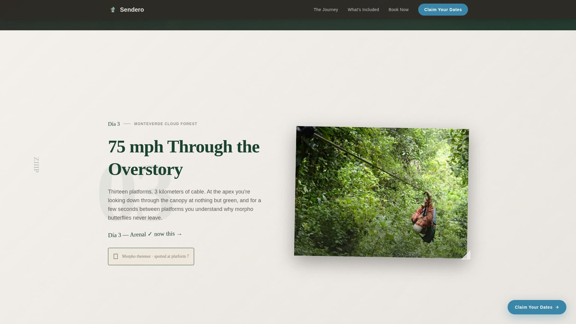 Costa Rica Travel Booking Website Template