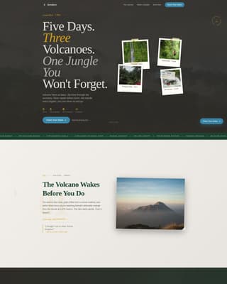 Costa Rica Travel Booking Website Template