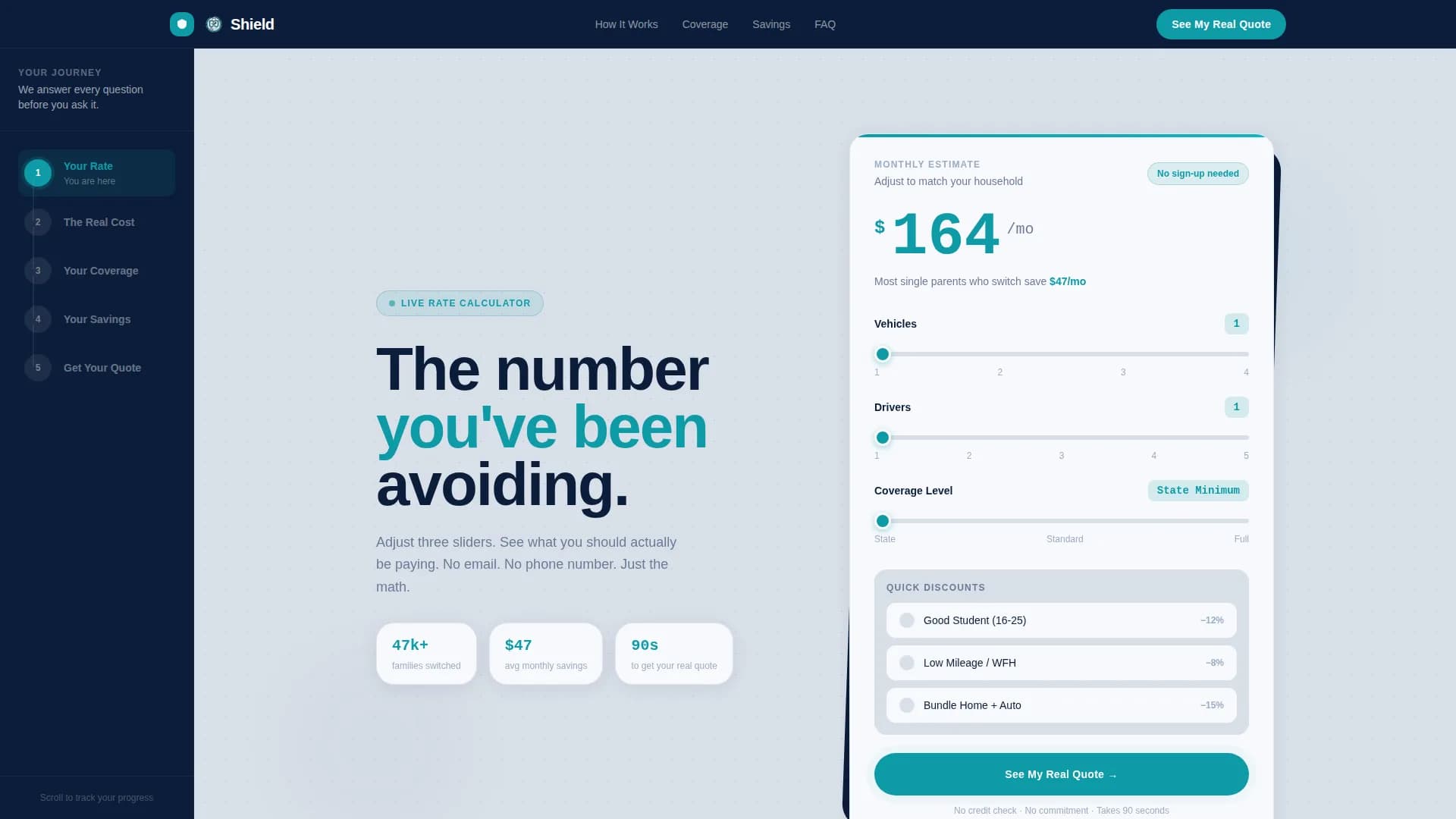 Shield — Solo Parent Auto Landing Page Template