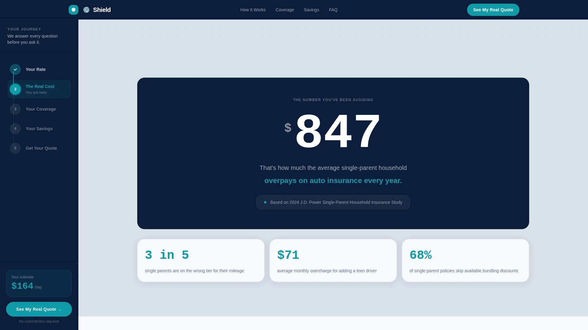 Shield — Solo Parent Auto Landing Page Template