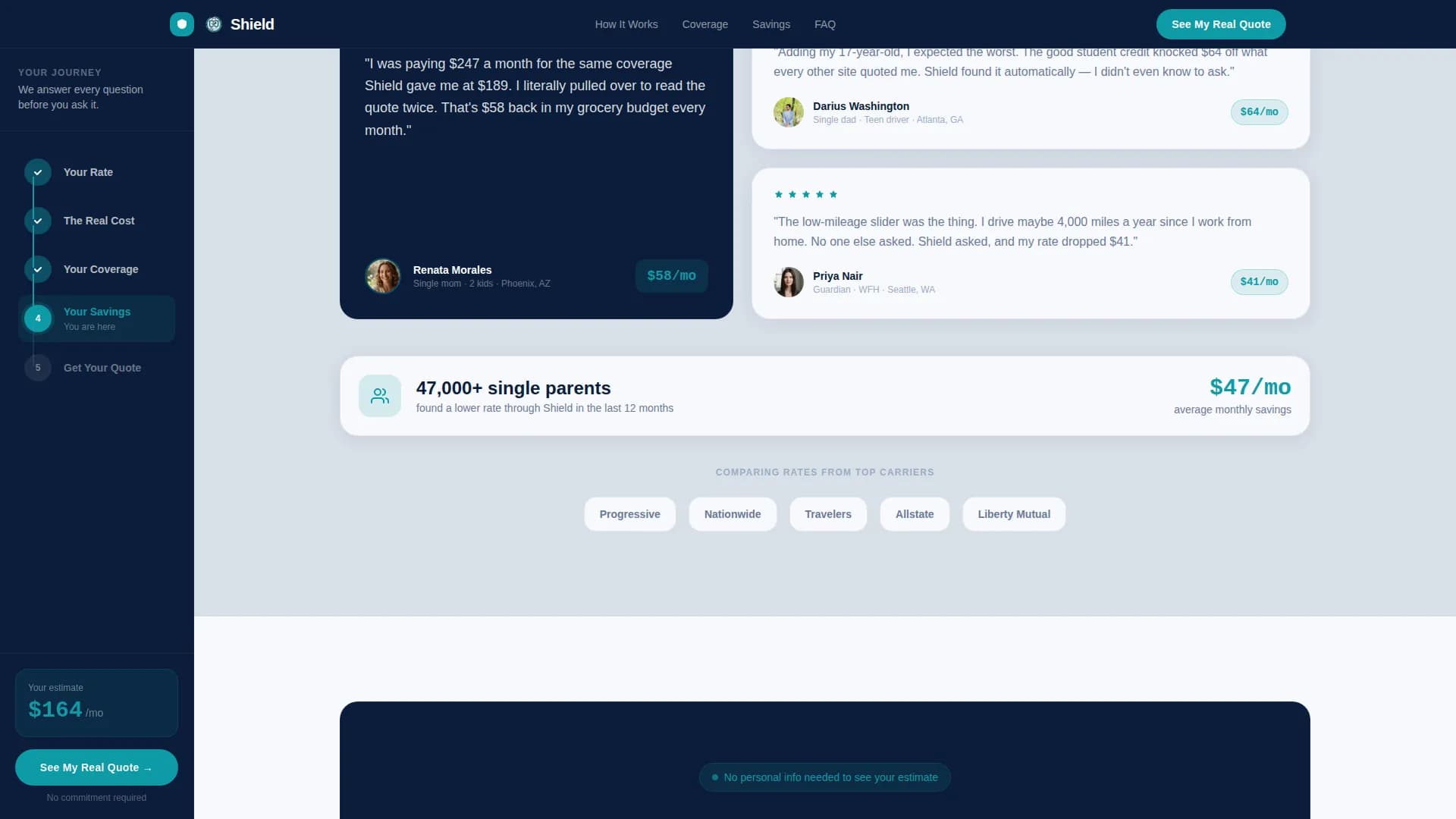 Shield — Solo Parent Auto Landing Page Template