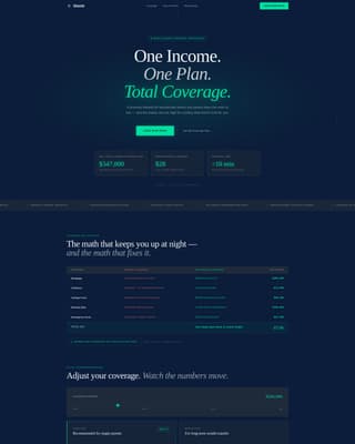 Shield - Precision Insurance Landing Page Template