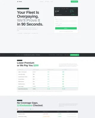 Shield - Precision Fleet Insurance Landing Page Template