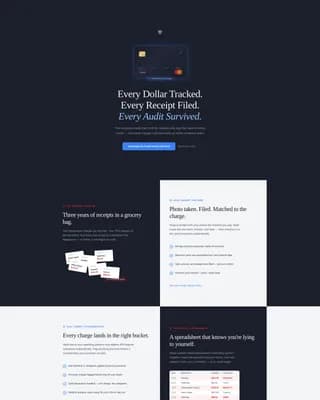 Prime — Business Credit Card Landing Page Template
