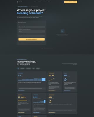 Construction Software & SaaS Cost Calculator Website Template