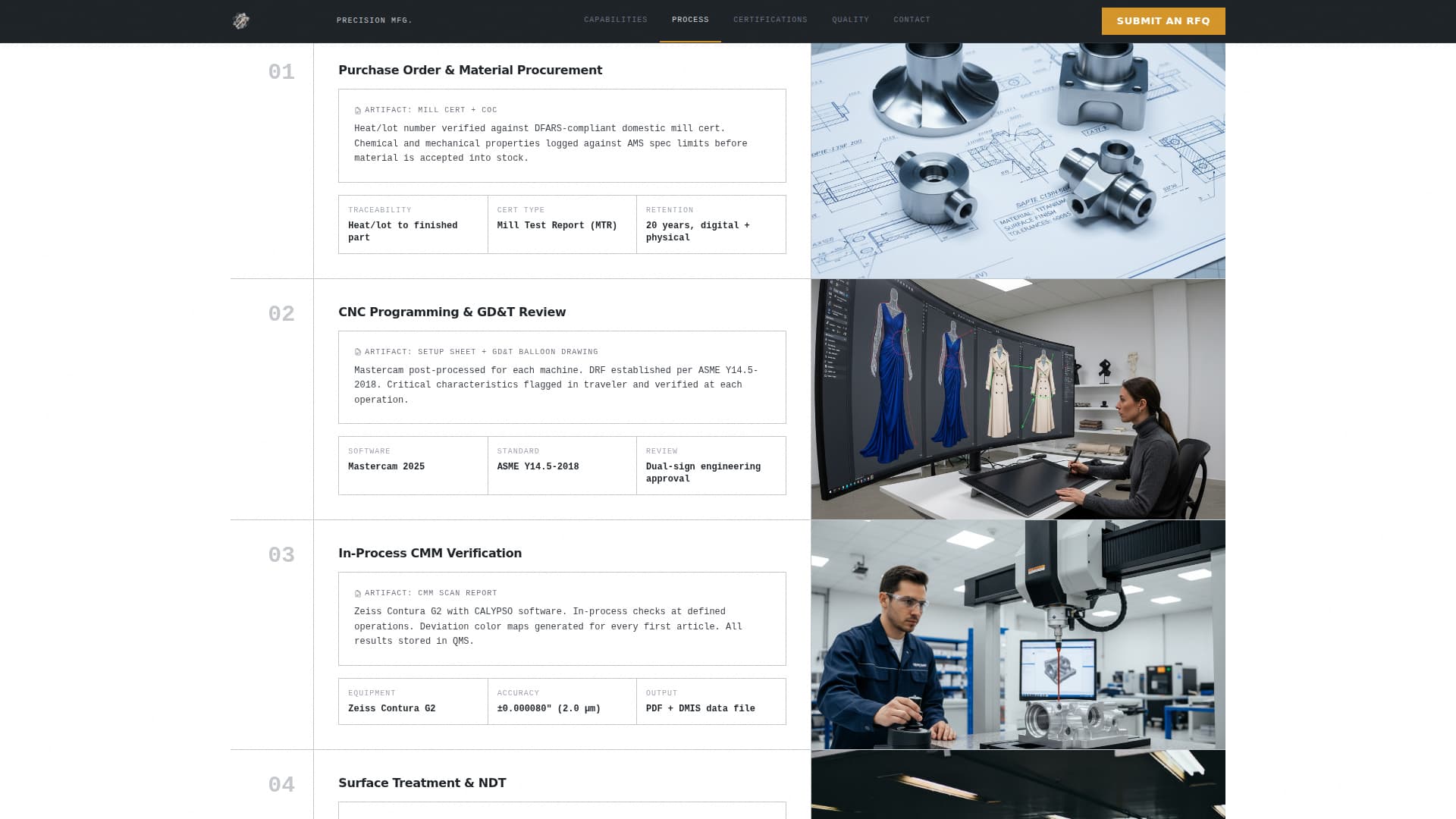 Certify - Precision Aerospace Landing Page Template